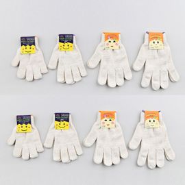 [Boaz] cotton gloves kids gloves 5~7 years old (ivory)_kindergarten, school, art class, science class, experiential learning, gloves_Made in Korea