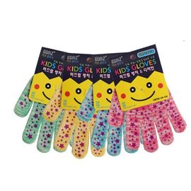 [Boaz] non-slip gloves 3~5 years old (yellow, green, blue, pink)_Infant, child, kids, neck gloves, gloves, sand play, tidal flat_Made in Korea