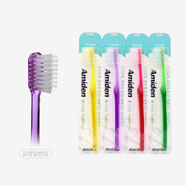 [Amiden] Plus Functional Toothbrush 1EA – Orthodontic Bristle, Dentist-Recommended, Premium DuPont Bristles - Made in Korea