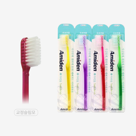 [Amiden] Plus Functional Toothbrush 1EA – Orthodontic Slim Bristle, Dentist-Recommended, Premium DuPont Bristles - Made in Korea