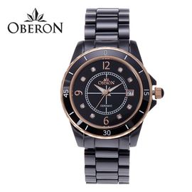 [OBERON] OB-301G RGBK _ Fashion Business Men's Watches, Auto Date, Ceramic Watch, 3 ATM Waterproof, Japan Movement