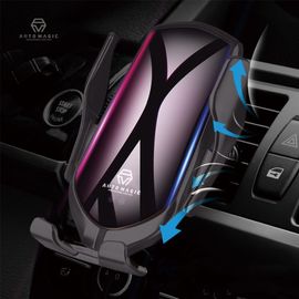 [MOMOTO] S5_Motion detection, Wireless Smart Car Charger Mount, Auto Sslide Clip, 360-degree rotation, Options for Dashboard, Air Vent, Windshield