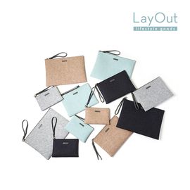 [LayOut] Zipper Multi-Functional Travel, Cosmetic Pouch_Small Size_Made in Korea