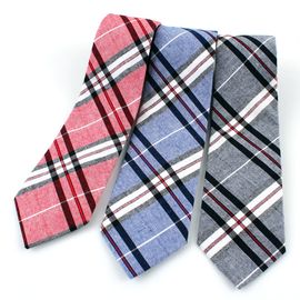 [MAESIO] KCT0066 Fashion Check NeckTie 8cm 3Color _ Men's Tie, Business Office Look, Wedding Party,Made in Korea,