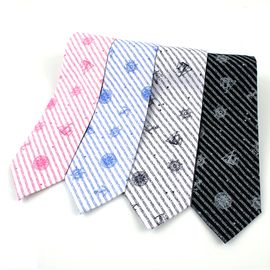  [MAESIO] KCT0070 Fashion Stripe Character NeckTie 8cm 4Color _ Men's Tie, Business Office Look, Wedding Party,Made in Korea,