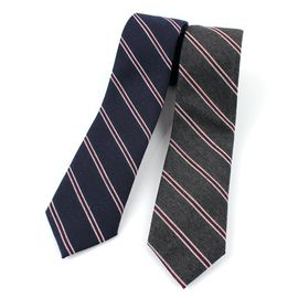 [MAESIO] KCT0091 Fashion Stripe Slim NeckTie 6cm 2Color _ Men's Tie, Business Office Look, Wedding Party,Made in Korea,