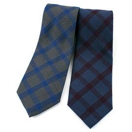 [MAESIO] KCT0135 Fashion Check NeckTie 8cm 2Color _ Men's Tie, Business Office Look, Wedding Party,Made in Korea,