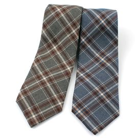 [MAESIO] KCT0136 Fashion Check NeckTie 8cm 2Color _ Men's Tie, Business Office Look, Wedding Party,Made in Korea,