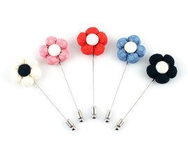 [MAESIO] BTN9012 Boutonniere _ Boutonniere for Men with Pins, Groom and Best Man Boutonniere for Wedding Ceremony Anniversary, Formal Dinner Party, Made in Korea