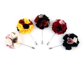 [MAESIO] BTN9075 Boutonniere( Big size)_ Boutonniere for Men with Pins, Groom and Best Man Boutonniere for Wedding Ceremony Anniversary, Formal Dinner Party, Made in Korea