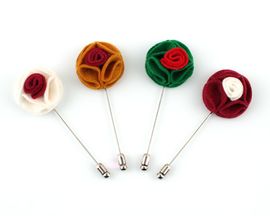 [MAESIO] BTN9090 Boutonniere _ Boutonniere for Men with Pins, Groom and Best Man Boutonniere for Wedding Ceremony Anniversary, Formal Dinner Party, Made in Korea