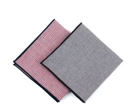 [MAESIO] KHC8003 Handkerchief hound tooth_ Men's Handkerchief Mens Pocket Squares, Made in Korea
