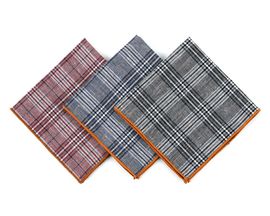 [MAESIO] KHC8008 Handkerchief Check_ Men's Handkerchief Mens Pocket Squares, Made in Korea