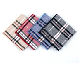 [MAESIO] KHC8019 Handkerchief Check_ Men's Handkerchief Mens Pocket Squares, Made in Korea