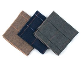[MAESIO] KHC8042 Handkerchief Check_ Men's Handkerchief Mens Pocket Squares, Made in Korea