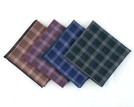 [MAESIO] KHC8046 Handkerchief Check_ Men's Handkerchief Mens Pocket Squares, Made in Korea