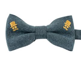 [MAESIO] BOW7112 BowTie  point embroidery _ Pre-tied bow ties Formal Tuxedo for Adults & Children, For Men Boys, Business Prom Wedding Party, Made in Korea