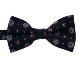 [MAESIO] BOW7138 BowTie Allover Navy _ Pre-tied bow ties Formal Tuxedo for Adults & Children, For Men Boys, Business Prom Wedding Party, Made in Korea