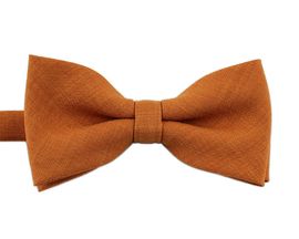 [MAESIO] BOW7177 BowTie Solid Cotton Honey Mustard  _ Pre-tied bow ties Formal Tuxedo for Adults & Children, For Men Boys, Business Prom Wedding Party, Made in Korea