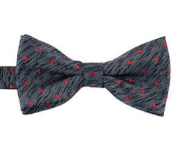 [MAESIO] BOW7212 BowTie Dot  Gray _ Pre-tied bow ties Formal Tuxedo for Adults & Children, For Men Boys, Business Prom Wedding Party, Made in Korea