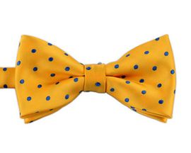 [MAESIO] BOW7215 BowTie  Dot  yellow _ Pre-tied bow ties Formal Tuxedo for Adults & Children, For Men Boys, Business Prom Wedding Party, Made in Korea