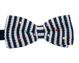 [MAESIO] BOW7230 BowTie Stripe  dot, knit _ Pre-tied bow ties Formal Tuxedo for Adults & Children, For Men Boys, Business Prom Wedding Party, Made in Korea