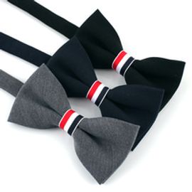 [MAESIO] Bow7264 One Point 3 Color, Cotton _ Pre-tied bow ties Formal Tuxedo for Adults & Children, 