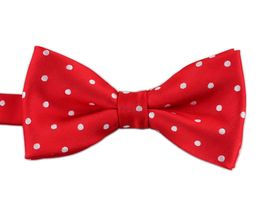 [MAESIO] BOW7213 BowTie Dot Red _ Pre-tied bow ties Formal Tuxedo for Adults & Children, For Men Boys, Business Prom Wedding Party, Made in Korea