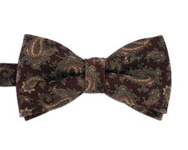 [MAESIO] BOW7235 BowTie paisly Brown _ Pre-tied bow ties Formal Tuxedo for Adults & Children, For Men Boys, Business Prom Wedding Party, Made in Korea