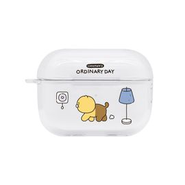 [S2B] Kakao Friends Choonsik Ordinary Day AirPods Pro 2 Clear Slim Case _ Made in KOREA