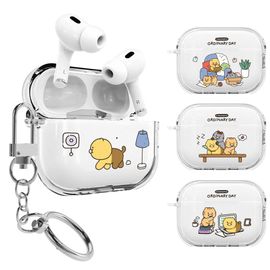 [S2B] Kakao Friends Choonsik Ordinary Day AirPods Pro 2 Clear Slim Case _ Made in KOREA