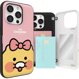 [S2B] Kakao Friends CHOONSIK Magnet Card Case-Smartphone Bumper Card Storage Wallet Pocket iPhone Galaxy Case-Made in Korea