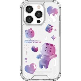 [S2B] Kakao Friends Shine Together Clear Air Cushion Reinforced Case-Smartphone Bumper Camera Guard iPhone Galaxy Case-Made in Korea