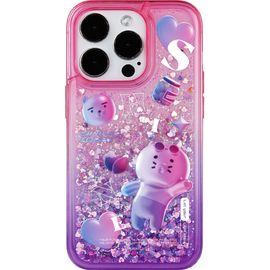 [S2B] Kakao Friends Shine Together Glitter Case-Smartphone Bumper Neon Bling iPhone Galaxy Case-Made in Korea