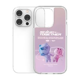 [S2B] Kakao Friends Shine Together Aurora Case-Smartphone Bumper Hologram Mirror iPhone Galaxy Case-Made in Korea