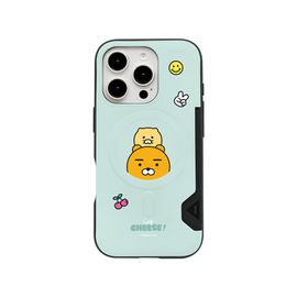 S2B KAKAO FRIENDS Say CHEESE iPhone Card Bumper Case – Card Slot, MagSafe magnet, Wireless Charging - Made in Korea
