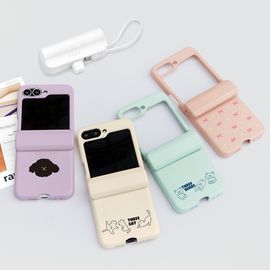 S2B JUST4YOU ART MagSafe Card Bumper Case Samsung Galaxy Z Filp6 – MagSafe Case, Wireless Charging, Card Holder, Full-Cover Auto Hinge, Camera Protection - Made in Korea