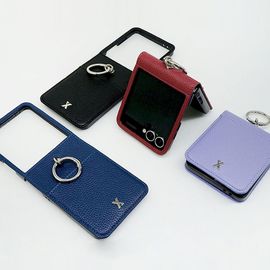 S2B Zexy Mia Diary Case Samsung Galaxy Z Flip7 – Camera Cutout, Easy Finger Ring, Card Pocket, Anti-Detachment Sticker Included - Made in Korea