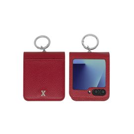 S2B Zexy Mia Diary Case Samsung Galaxy Z Flip6/7FE – Camera Cutout, Easy Finger Ring, Card Pocket, Anti-Detachment Sticker Included - Made in Korea