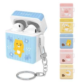 [S2B] Kakao Friends April Shower AirPods1 AirPods2 Compatibility Carrier Combo Case - Apple Bluetooth Earphones All-in-One Case - Made in Korea