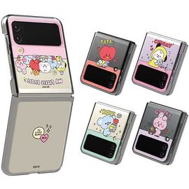 [S2B] BT21 My Little Buddy Galaxy Z Flip4 Transparent Slim Case-Transparent Case, Strap Case, Hard Case, Wireless Charging-Made in Korea