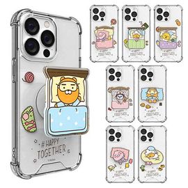 [S2B] Kakao Friends Happy Together Epoxy Tok Air Cushion Clear Reinforced Case-Smartphone Bumper Camera Guard iPhone Galaxy Case-Made in Korea