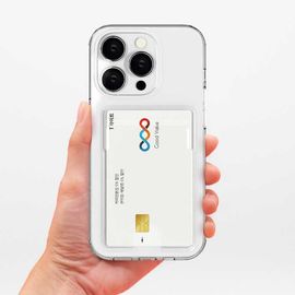 [S2B] Cardholder Clear Case-Smartphone Bumper Camera Guard iPhone Galaxy Case-Made in Korea