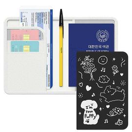 [S2B] Drawing RFID Anti-skimming passport case-Passport Wallet Overseas Travel Supplies Travel Gifts-Made in Korea