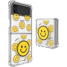 [S2B] Just For You Smile Galaxy Z Flip 4 Spinner Phone Case_ Slim Case, Impact Protection, Bumper Case, Transparent Case_Made in Korea