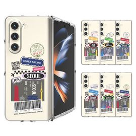 [S2B] Just For You City Tour Galaxy Z Fold5 Transparent Slim Case_Impact Protection, Bumper Case, Transparent Case_Made in Korea