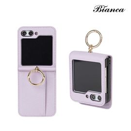 [S2B] Alpha Bianca Galaxy Z Flip 5 Diary Case_Easy fingering, Ople fabric, card storage, double protection_Made in Korea