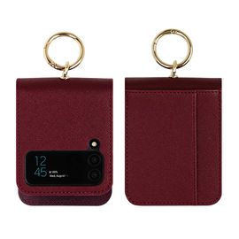 [S2B] Alpha Aria Galaxy Z Flip 4 Diary Case_Easy Fingering, Saffiano Fabric, Card Storage, Custom Design, Double Protection_Made in Korea