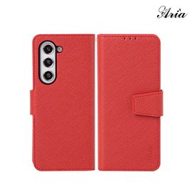[S2B] Alpha Aria Galaxy Z Fold5 Diary Case_Magnetic Holder, Saffiano Fabric, Card Bill Holding _Made in Korea