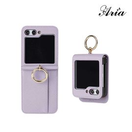 [S2B] Alpha Aria Galaxy Z Flip 5 Diary Case_Easy Fingering, Card Storage, Double Protection, LCD Protection_Made in Korea